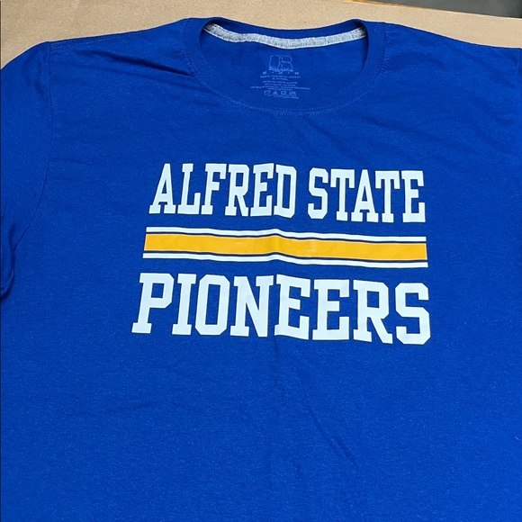 Russell Athletic Alfred State Blue Men's T-Shirt Medium - Picture 1 of 5